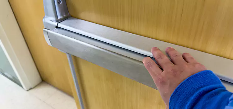 Installing a Push Bar on a Door Los Banos